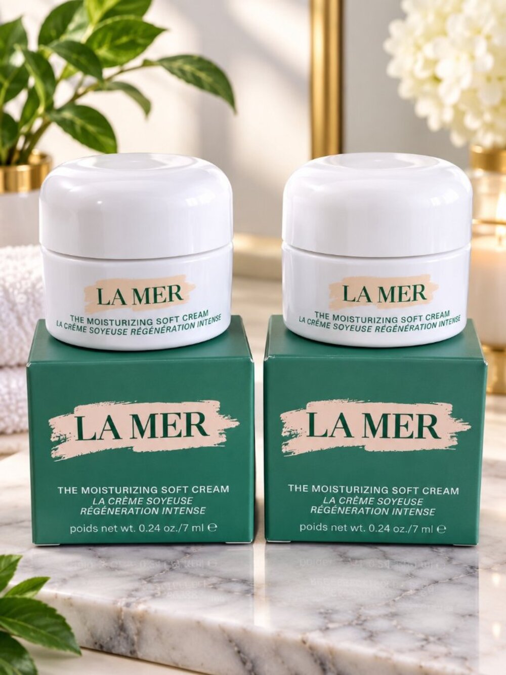 Brand New In Box Never Used La Mer Crème de la Mer 2X 7ML